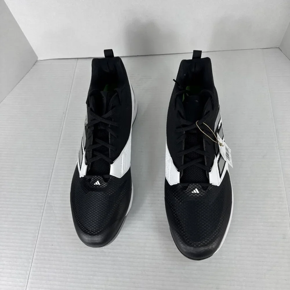 Adidas Men's 17 ICON 8 TPU Baseball Cleats B&W‎ NWOB